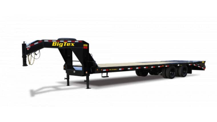 Equipment Trailer – 22GN 22,500#,TD,GN,102 x 25 +5 Lo Pro,DT,2-Mega Ramps, Black | Rental