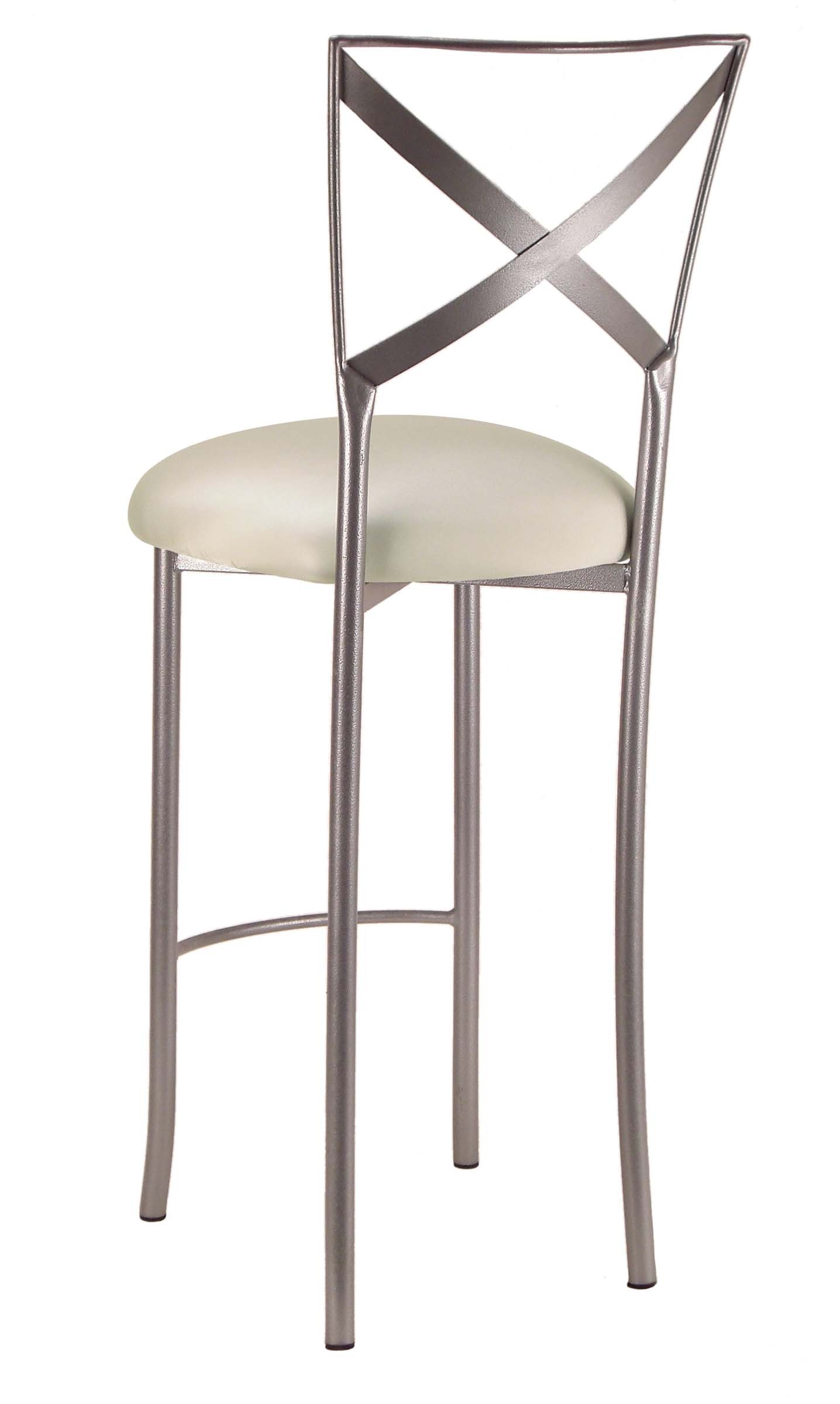 Simply X Barstool with Ivory Stretch Knit Cushion – Chameleon Chair Collection | Rental Simply X Barstool with Ivory Stretch Knit Cushion – Chameleon Chair Collection | Rental