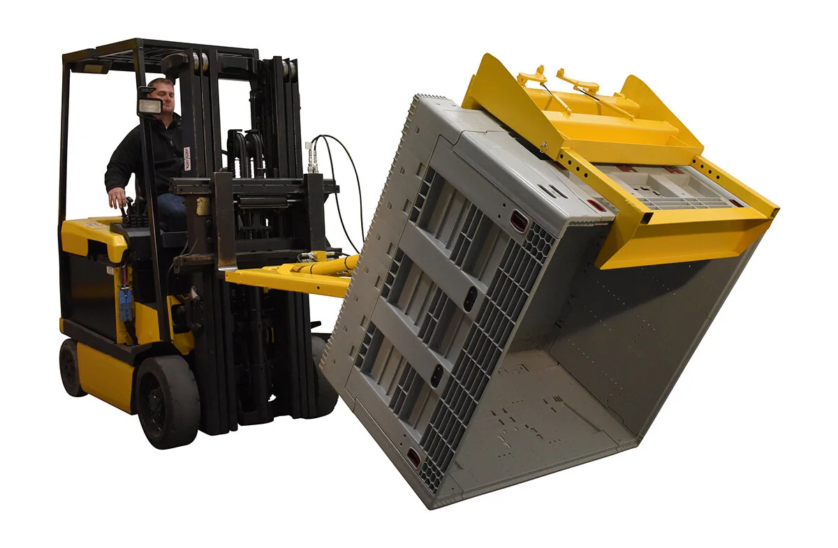 Truck Powered Crate Turner/Dumper | Platform & Ladders | Rental