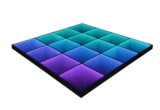 10′ x 10′ LED Infinity Illuminated Mirror Dance Floor Piece | Rental 10′ x 10′ LED Infinity Illuminated Mirror Dance Floor Piece | Rental