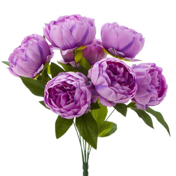 Decostar™ Artificial English Rose Bunch 18½” Lavender | Rental Decostar™ Artificial English Rose Bunch 18½” Lavender | Rental