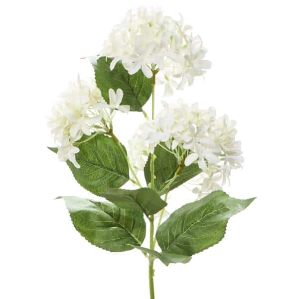 Decostar™ Artificial Hydrangea Type Flower Bunch 35″ White | Rental