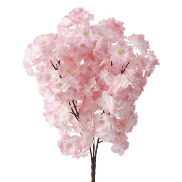 Decostar™ Artificial Flower w/ Greenery Stem Blush | Rental Decostar™ Artificial Flower w/ Greenery Stem Blush | Rental