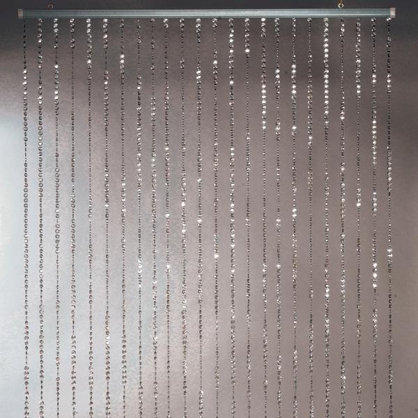 Decostar™ 6ft Diamond Cut Curtain – Silver | Rental