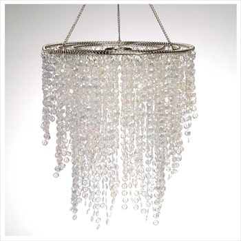 Decostar™ Crystal Iridescent Diamond Cut Chandelier Short Three Layered | Rental