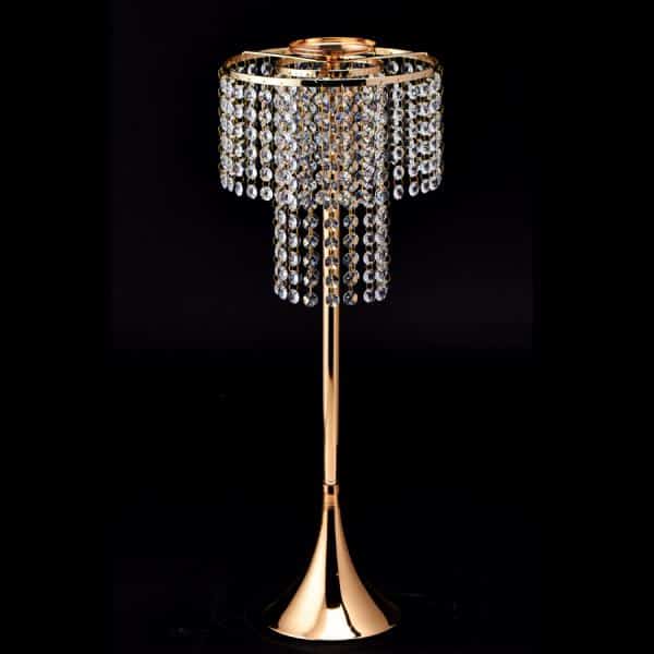 Decostar™ Crystal Chandelier Centerpiece Display Table Top 24″ – Gold | Rental Decostar™ Crystal Chandelier Centerpiece Display Table Top 24″ – Gold | Rental