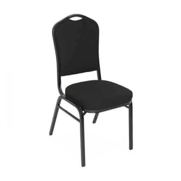 Axiom™ Crown Back Banquet Chair – Black | Rental