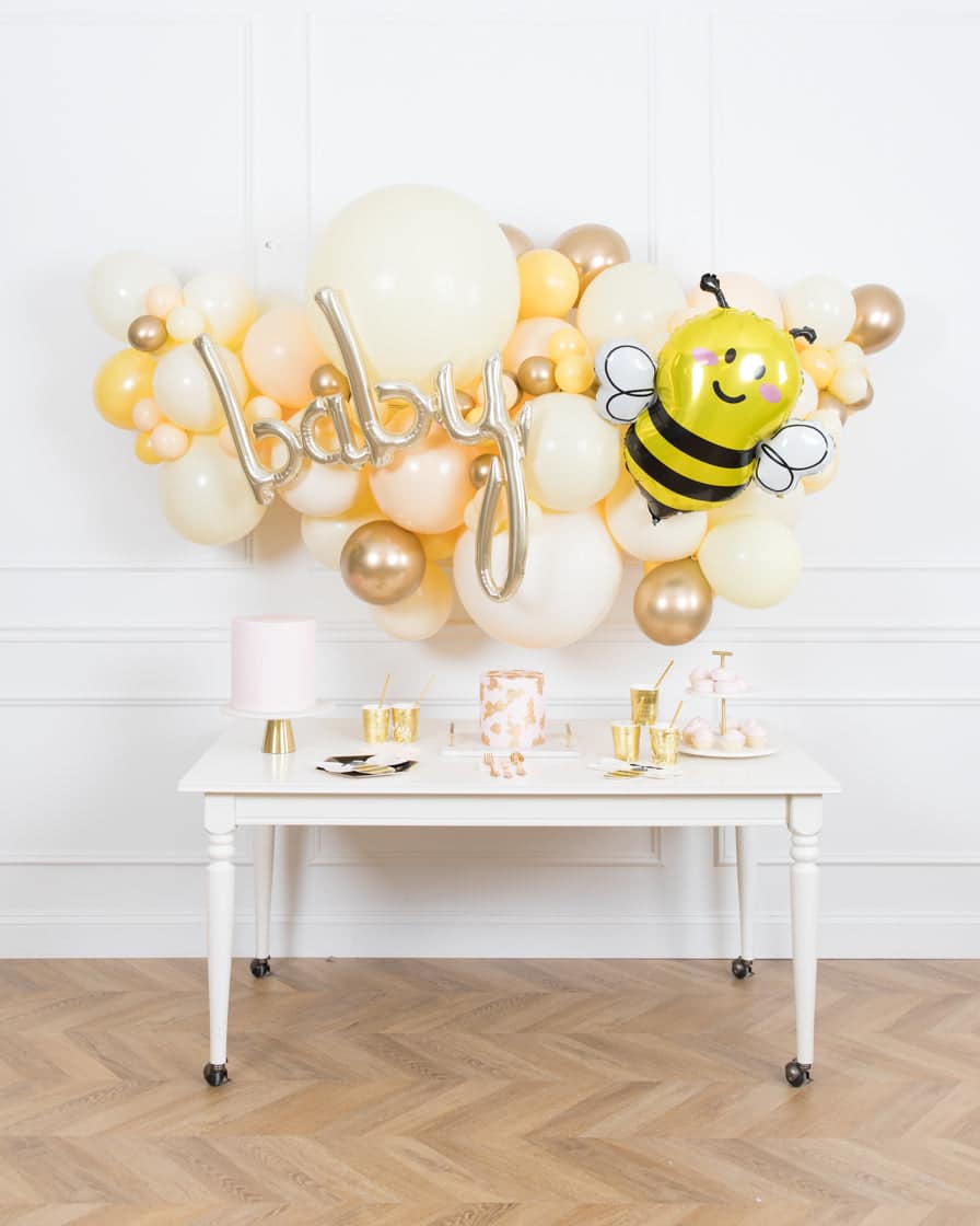 Bee Theme  – BABY Balloon Backdrop Install Piece | Rental