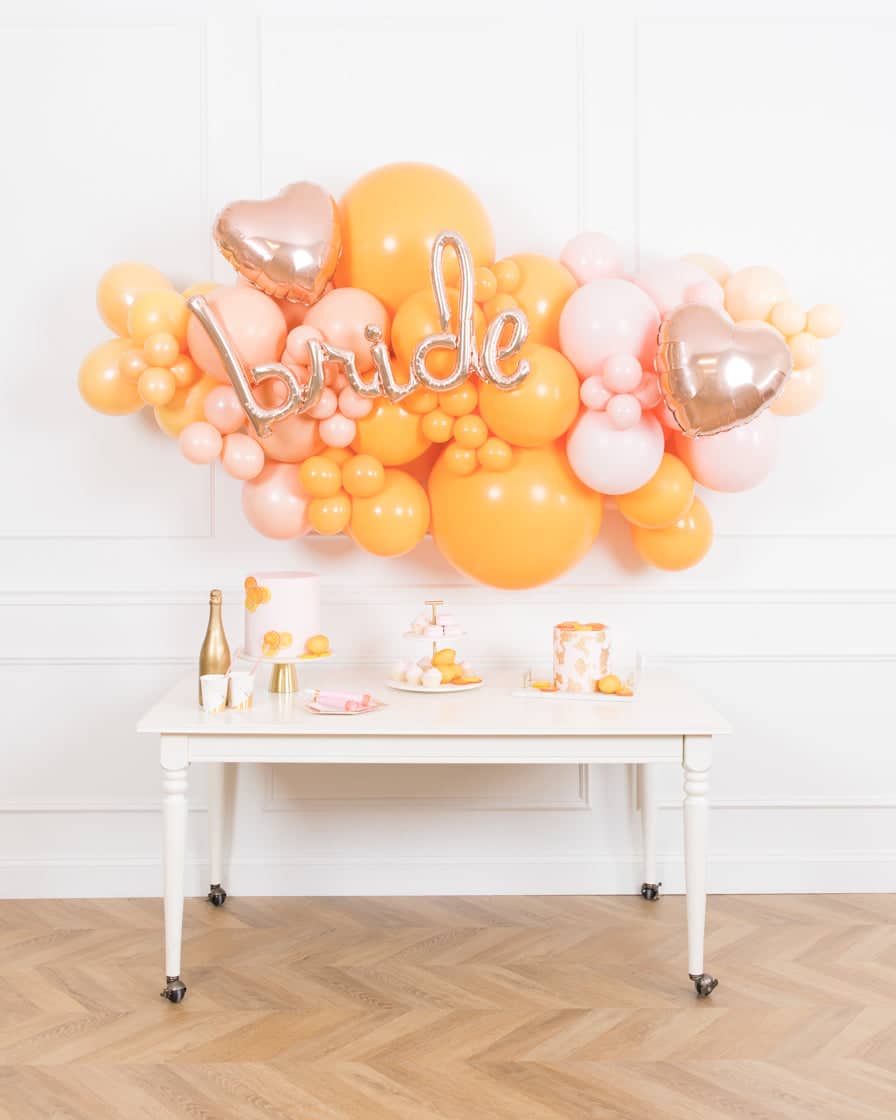 Citrus – BRIDE Balloon Backdrop Install Piece | Rental