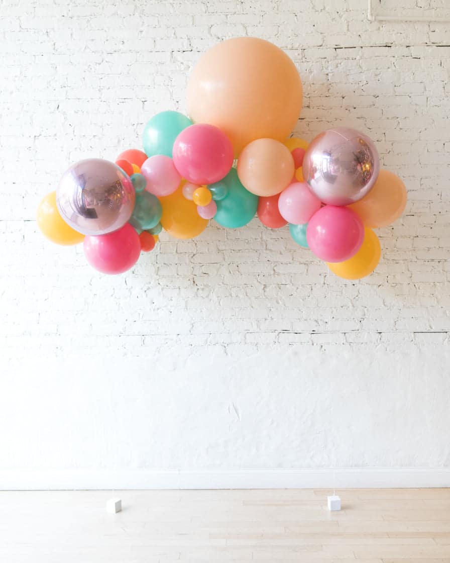 Colorful Bloom – Floating Balloon Arch – 5ft | Rental