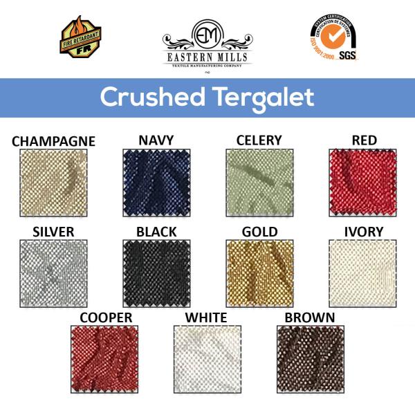*FR* Extra Wide Crushed Taffeta “Tergalet” by the Yard – 9ft Wide – Choice Colors | Rental *FR* Extra Wide Crushed Taffeta “Tergalet” by the Yard – 9ft Wide – Choice Colors | Rental