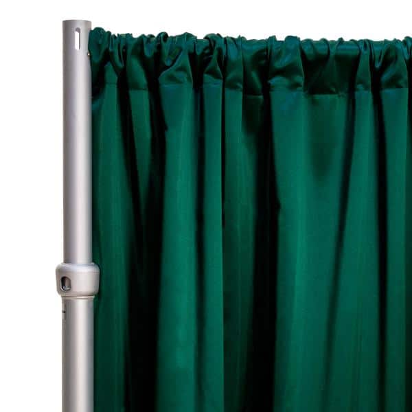 *FR* LUXE Satin Drape Panel by Eastern Mills (59″ Wide) w/ 4″ Sewn Rod Pocket – Hunter | Rental *FR* LUXE Satin Drape Panel by Eastern Mills (59″ Wide) w/ 4″ Sewn Rod Pocket – Hunter | Rental