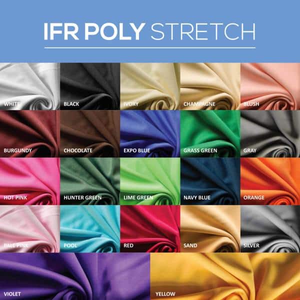 *IFR* 60″ Wide Poly Stretch / Scuba Cloth by the Yard | Rental