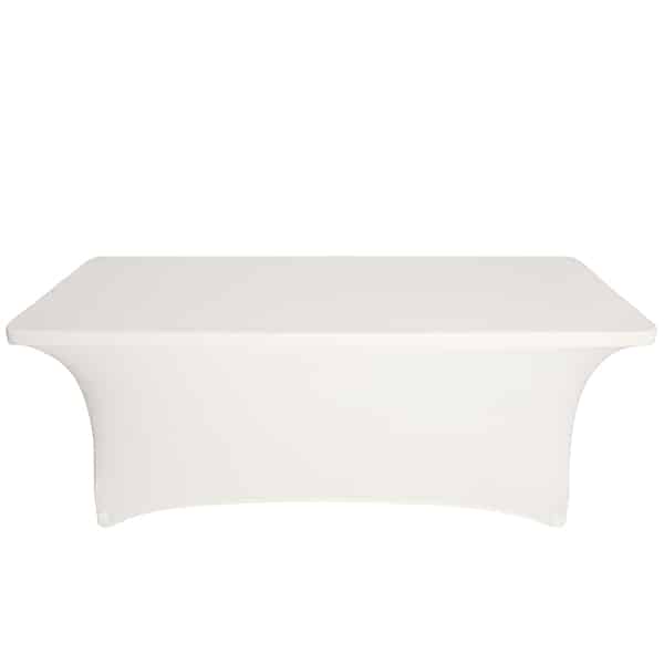 8ft Banquet 200 GSM Grade A Quality Spandex Table Cover – Ivory | Rental 8ft Banquet 200 GSM Grade A Quality Spandex Table Cover – Ivory | Rental