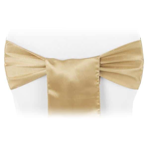 Sleek Satin Sash 6″ x 108″ – Gold Antique | Rental Sleek Satin Sash 6″ x 108″ – Gold Antique | Rental