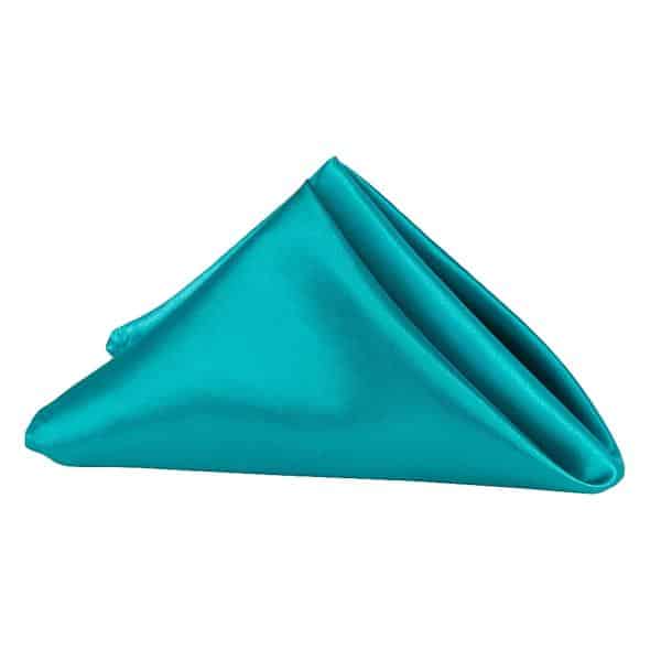 Sleek Satin Napkin 20″x20″ – Dark Turquoise | Rental Sleek Satin Napkin 20″x20″ – Dark Turquoise | Rental