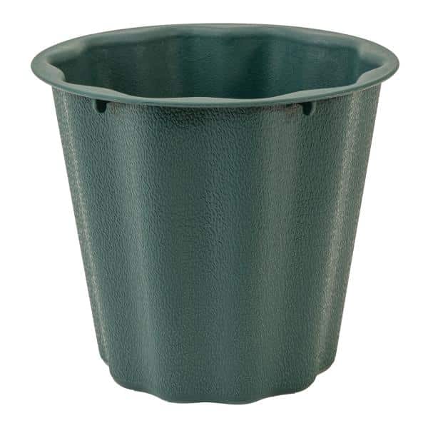 Decostar™ Plastic Floral Container 6″ – Dark Green | Rental
