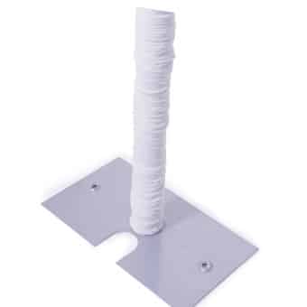 10ft Spandex Pole Cover (for upright 8ft & under) – White | Rental