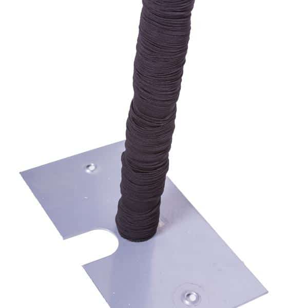 20ft Spandex Pole Cover (for upright 14ft & under) – Black | Rental