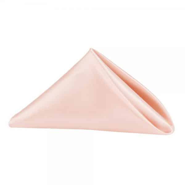 Sleek Satin Napkin 20″x20″ – Blush/Rose Gold | Rental Sleek Satin Napkin 20″x20″ – Blush/Rose Gold | Rental