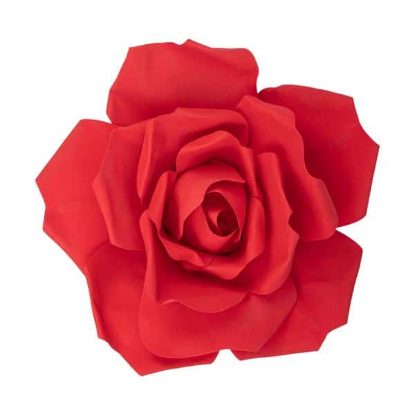 12″ Foam Rose for Wall Decor, Backdrops and More – Red | Rental 12″ Foam Rose for Wall Decor, Backdrops and More – Red | Rental