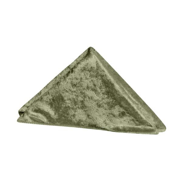 Velvet 20″x20″ Linen Napkin – Olive Green – Packs of 10 | Rental Velvet 20″x20″ Linen Napkin – Olive Green – Packs of 10 | Rental