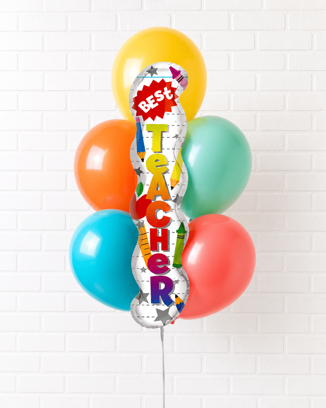 Teacher Appreciation – Foil and 11in Balloon Bouquet | Rental
