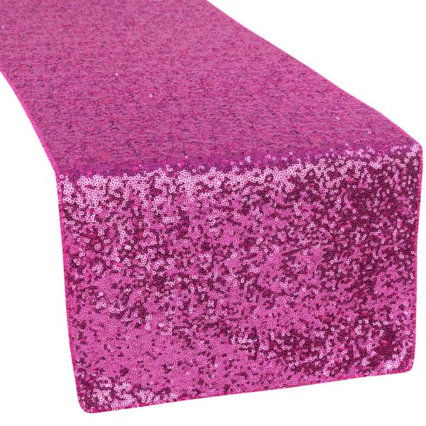 Standard Sequin Table Runner by Eastern Mills – Fuchsia | Rental