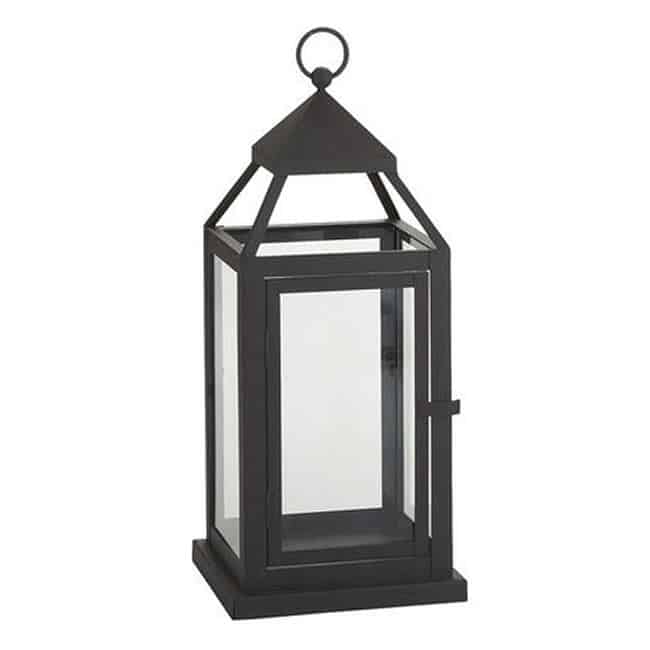 13″ Tall Bronze Lantern | Rental