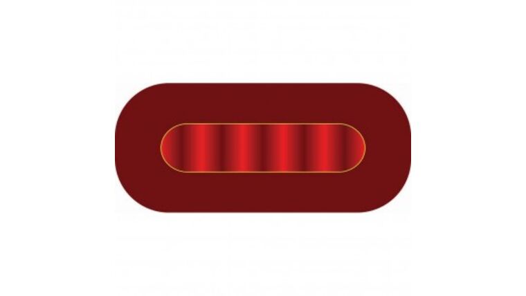 Poker/Texas Hold Em - 9' Oval Casino Table Kit - Burgundy